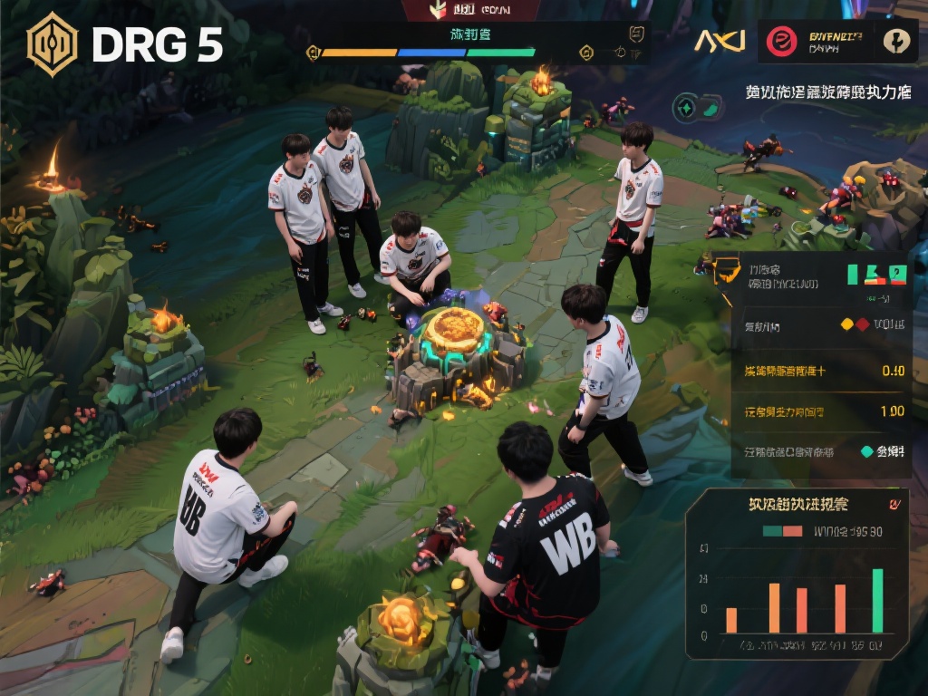 DRG全员数据压制WB:第五局全面领先分析图 除了个人表现外,DRG在第五局的策略选择